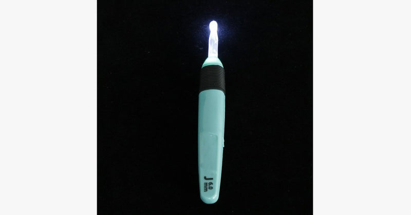 LED Light-up Crochet Hook Knitting Needle (3-Pack)