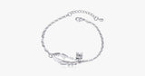 Silver Feather  Bracelet