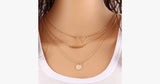 Vintage Hollow out Triangle Layer Necklace - FREE SHIP DEALS