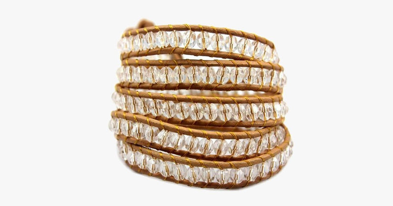Topaz Crystal Wrap Bracelet