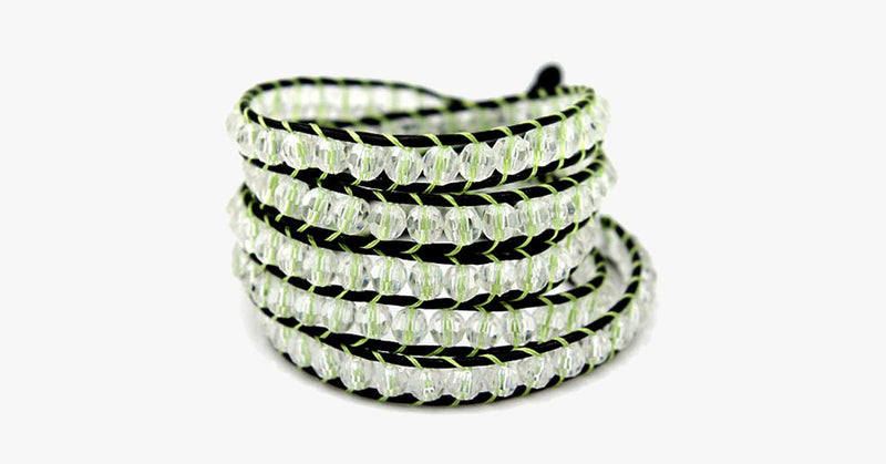 White Leopard Wrap Bracelet - FREE SHIP DEALS