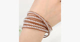Topaz Crystal Wrap Bracelet