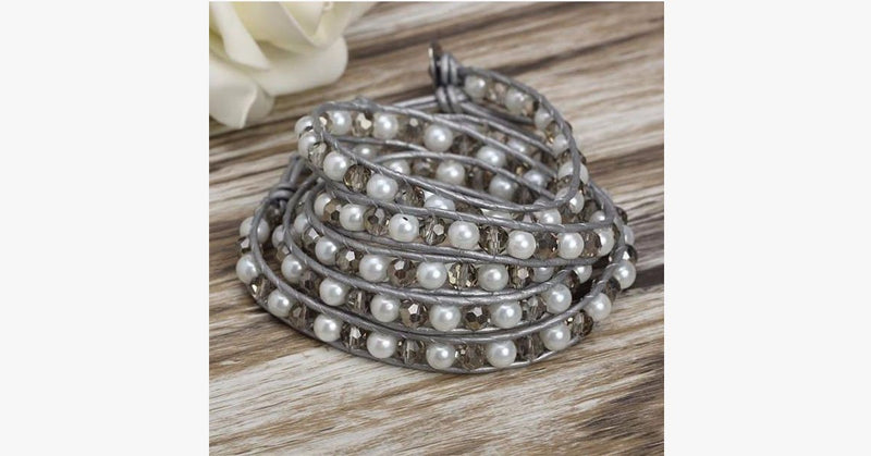 White Ivory Wrap Bracelet - FREE SHIP DEALS