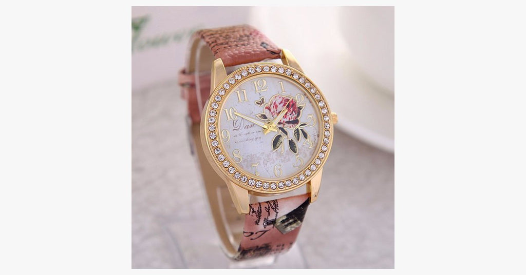Elegant Rose Wristwatch - FREE SHIP DEALS