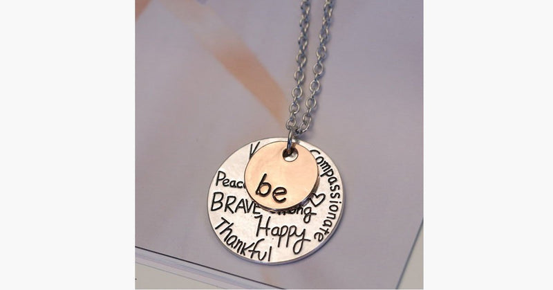 Inspirational Charm Pendant