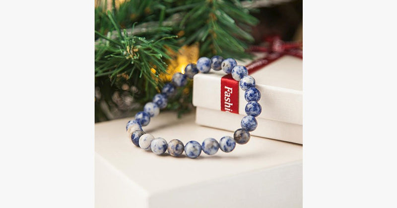 White Cobalt Yoga Bracelet - FREE SHIP DEALS