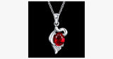 Elegant Ruby Crystal Necklace - FREE SHIP DEALS