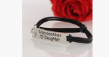 Grandmother Love Daughter Leather Strap Bracelet - FREE SHIP DEALS