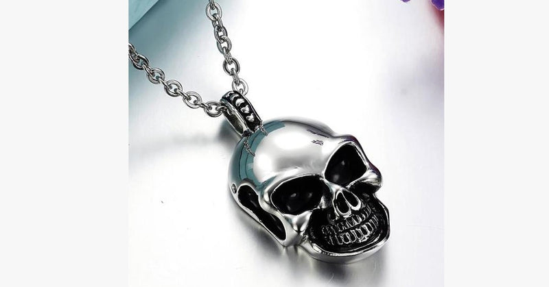 Gravity Stainless Steel Skull Pendant - FREE SHIP DEALS