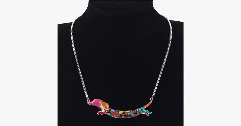 Running Dog Pendant Necklace