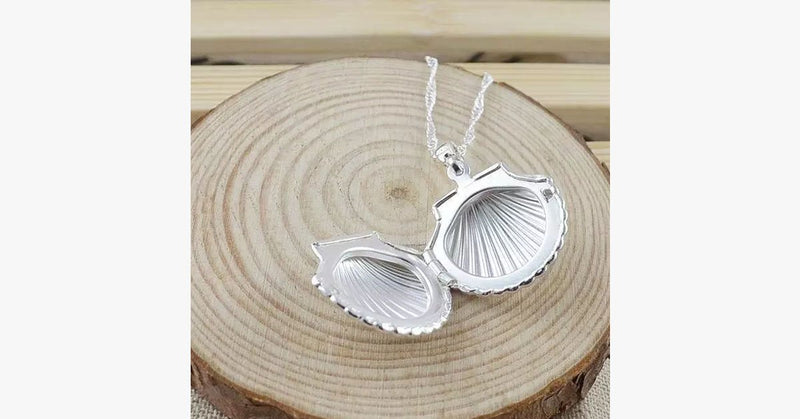 Open Shell Locket Pendant - FREE SHIP DEALS