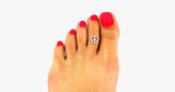 Silver Peace Toe Ring - FREE SHIP DEALS