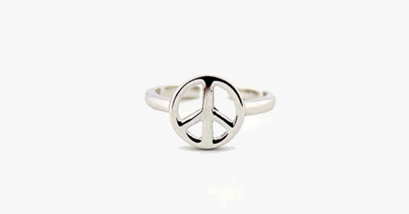 Silver Peace Toe Ring - FREE SHIP DEALS