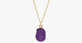 Purple Druzy Stone Necklace - FREE SHIP DEALS