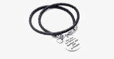The Love Between A Mother And Son Is Forever - Hand Stamped Bracelet