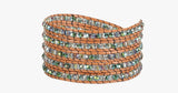 Green Crystal Wrap Bracelet - FREE SHIP DEALS
