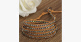 Green Crystal Wrap Bracelet - FREE SHIP DEALS