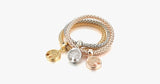 Austrian Rhinestones Tree of Life Charm Mesh Bracelet - FREE SHIP DEALS