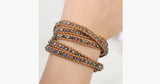 Green Crystal Wrap Bracelet - FREE SHIP DEALS