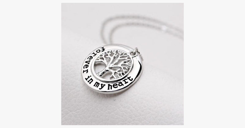 Forever in My Heart-Tree Pendant - FREE SHIP DEALS