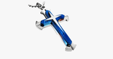 Stainless Steel Dual Tone Men's Cross Pendant