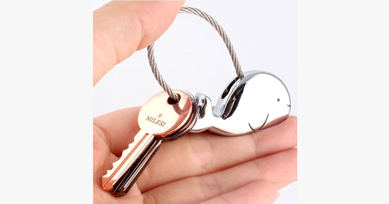 Whale Key Ring For Lovers With Free Gift Box - FREE SHIP DEALS