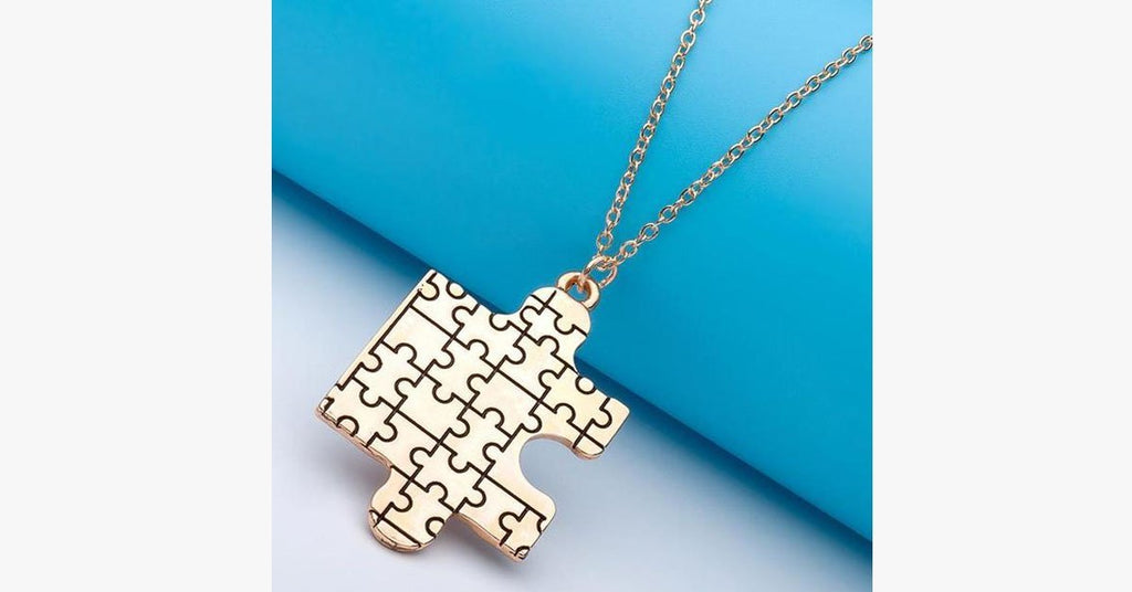 Autism Awareness Puzzle Pendant - FREE SHIP DEALS