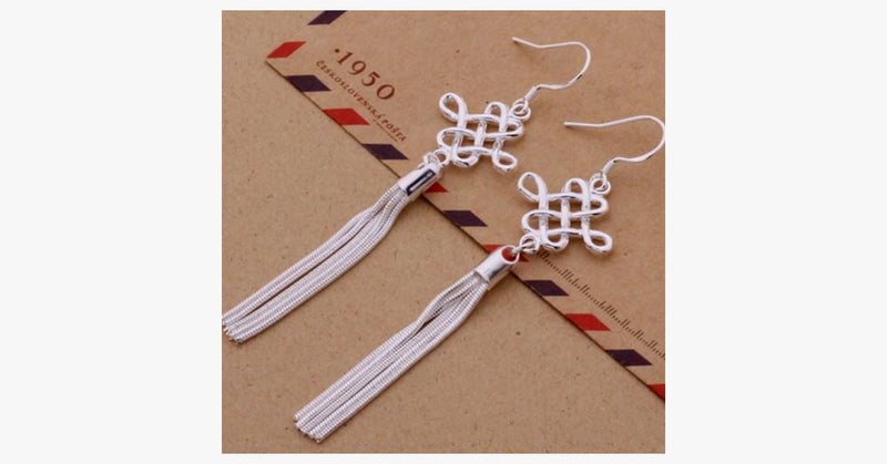 Classic Silver Tassel Earrings - FREE SHIP DEALS