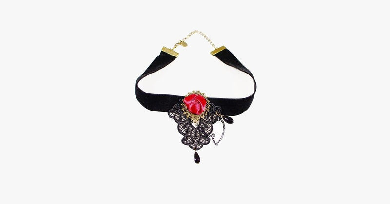 Deep Rose Choker - FREE SHIP DEALS