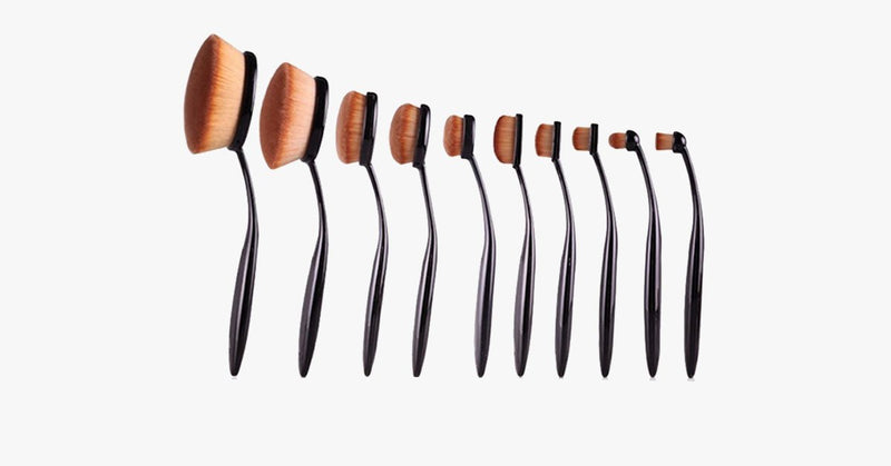 Oval Brush 10 Piece Set - FREE SHIP DEALS