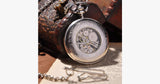 Silver Shield Full Hunter Pocket Watch - FREE SHIP DEALS