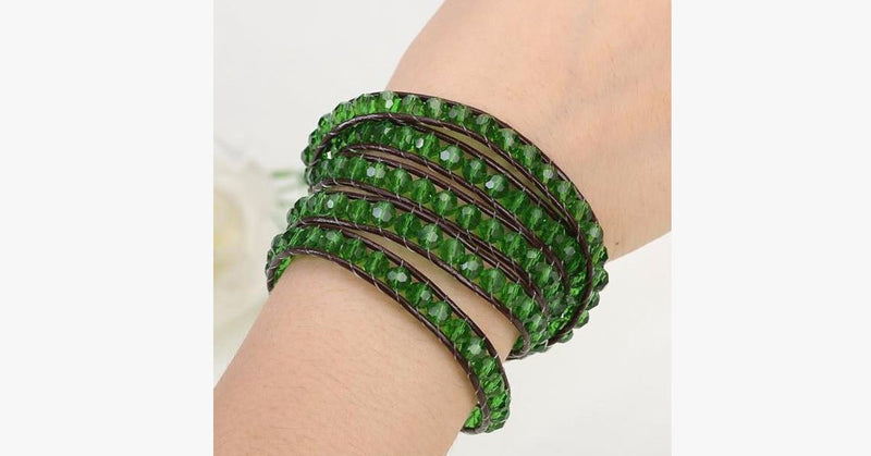 Green Ivy Wrap Bracelet - FREE SHIP DEALS
