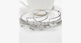 Mother Daughter Charm Bangle Set - FREE SHIP DEALS