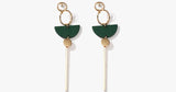 Green Wood Earrings - FREE SHIP DEALS