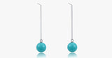Turquoise Ball Drop Earrings - FREE SHIP DEALS
