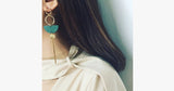 Green Wood Earrings - FREE SHIP DEALS