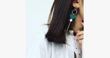 Green Wood Earrings - FREE SHIP DEALS