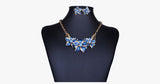 Enamel Flower Statement Necklace Set - FREE SHIP DEALS