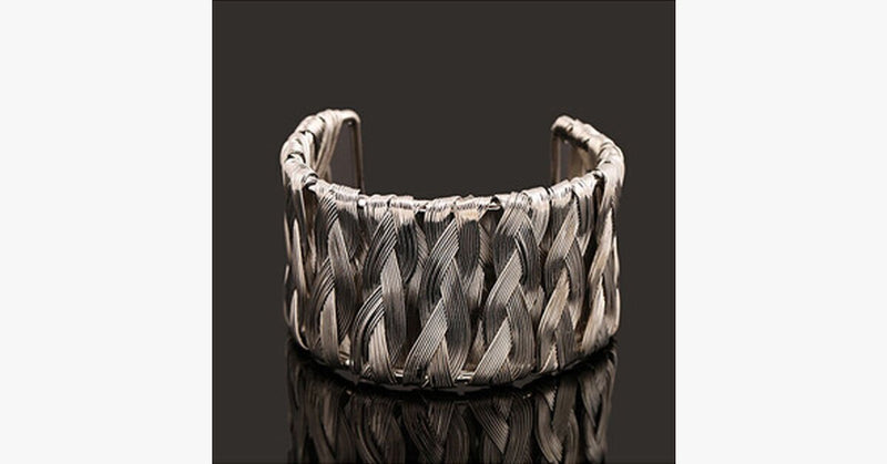 Silver Weave Bangle - FREE SHIP DEALS