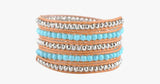 Turquoise Hex Wrap Bracelet - FREE SHIP DEALS