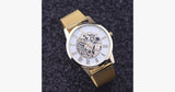 Simple Golden Stainless Steel Thin Strap Watch - FREE SHIP DEALS