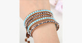 Turquoise Hex Wrap Bracelet - FREE SHIP DEALS