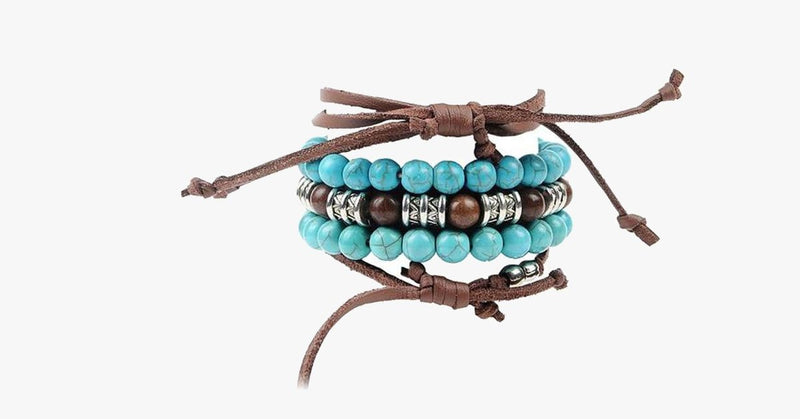 Hamsa Four Rope Turquoise Bracelet - FREE SHIP DEALS