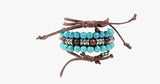 Hamsa Four Rope Turquoise Bracelet - FREE SHIP DEALS
