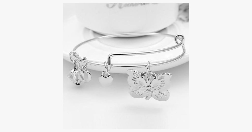 Butterfly Charm Bangle - FREE SHIP DEALS