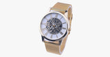 Simple Golden Stainless Steel Thin Strap Watch - FREE SHIP DEALS