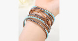 Turquoise Hex Wrap Bracelet - FREE SHIP DEALS