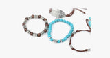 Hamsa Four Rope Turquoise Bracelet - FREE SHIP DEALS