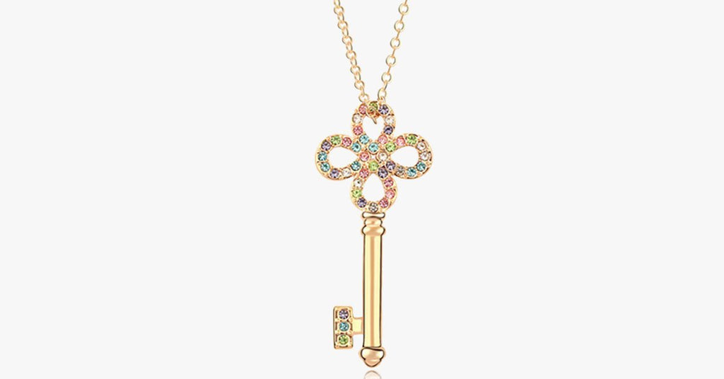 Key Florence Crystal Necklace - FREE SHIP DEALS