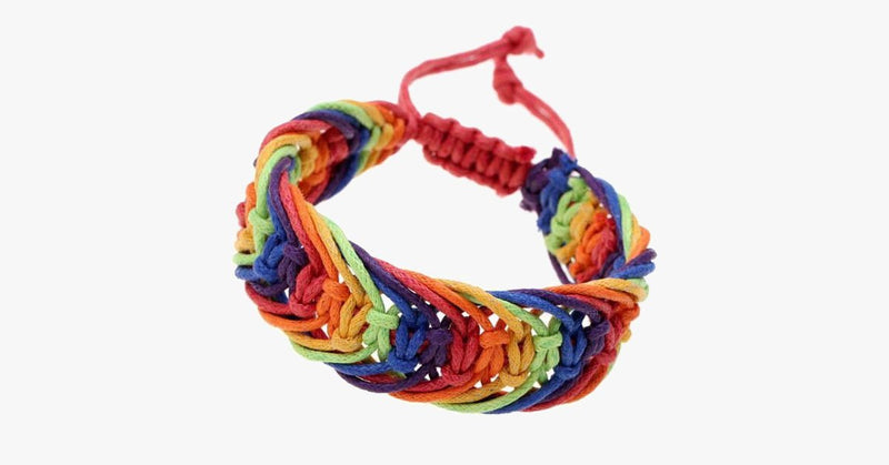 Rainbow Gay Pride Rope Bracelet - FREE SHIP DEALS